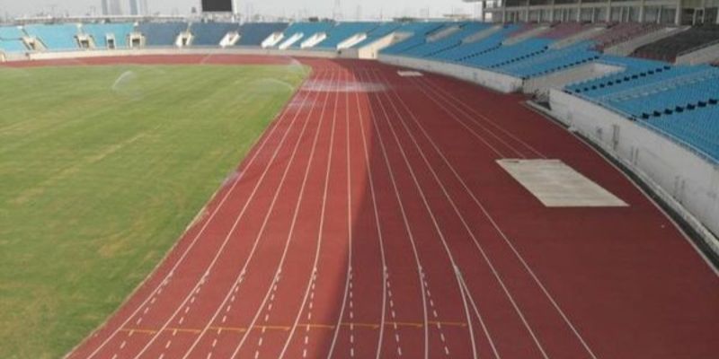 Các khu vực và bố cục sân điền kinh tiêu chuẩn