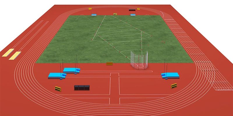 Kích thước sân điền kinh theo tiêu chuẩn quốc tế IAAF